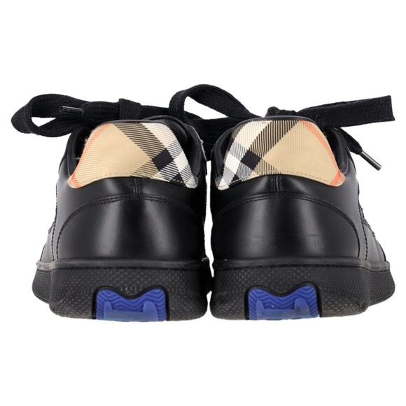 Burberry Check Terrace Sneakers​ in Black Leather - Picture 6 of 8